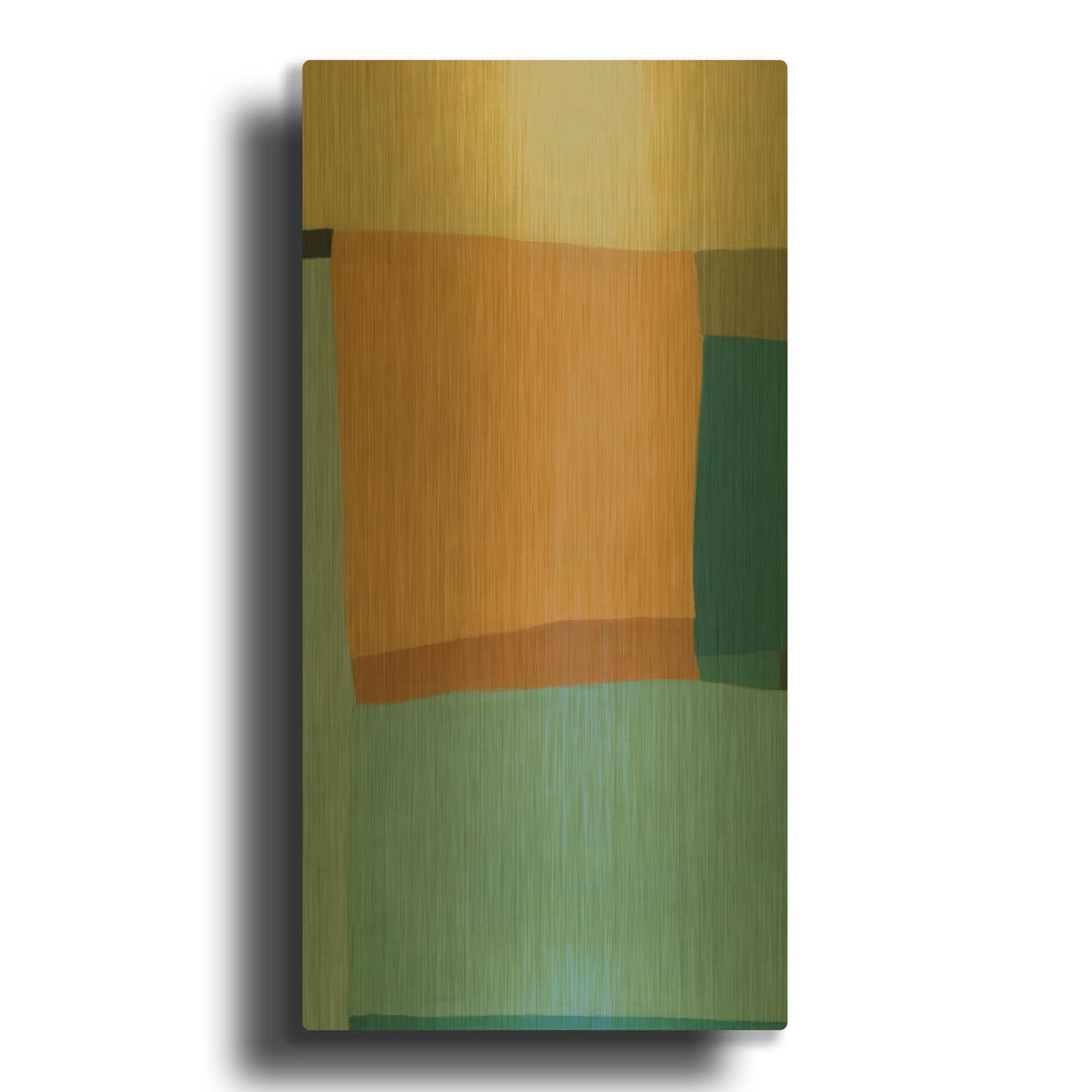 'At the Beach II' By Tamar Zinna Gold Metal Wall Art