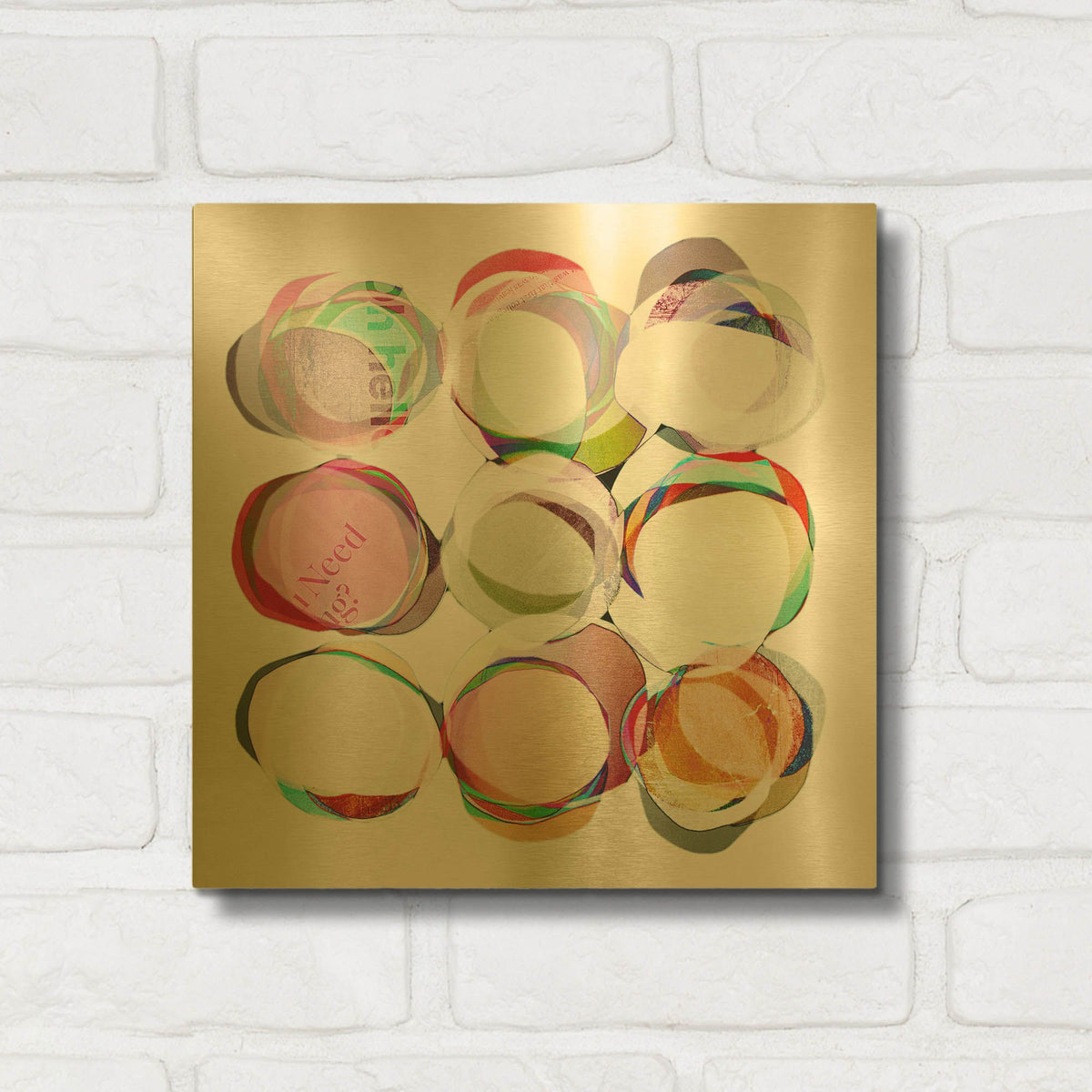 'Likes Nice Things' By Lisa Zinna Gold Metal Wall Art