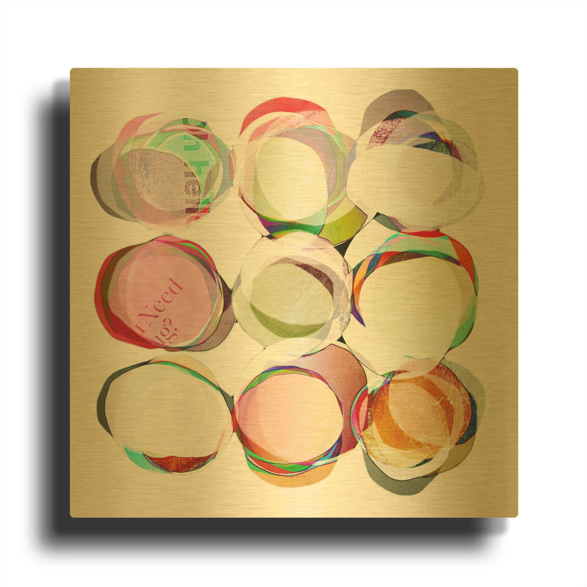 'Likes Nice Things' By Lisa Zinna Gold Metal Wall Art