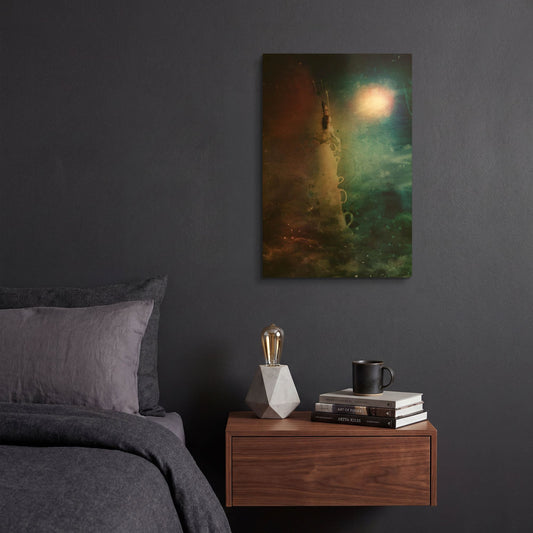 'Ad Infinitum' By Mario Sanchez Nevado Gold Metal Wall Art