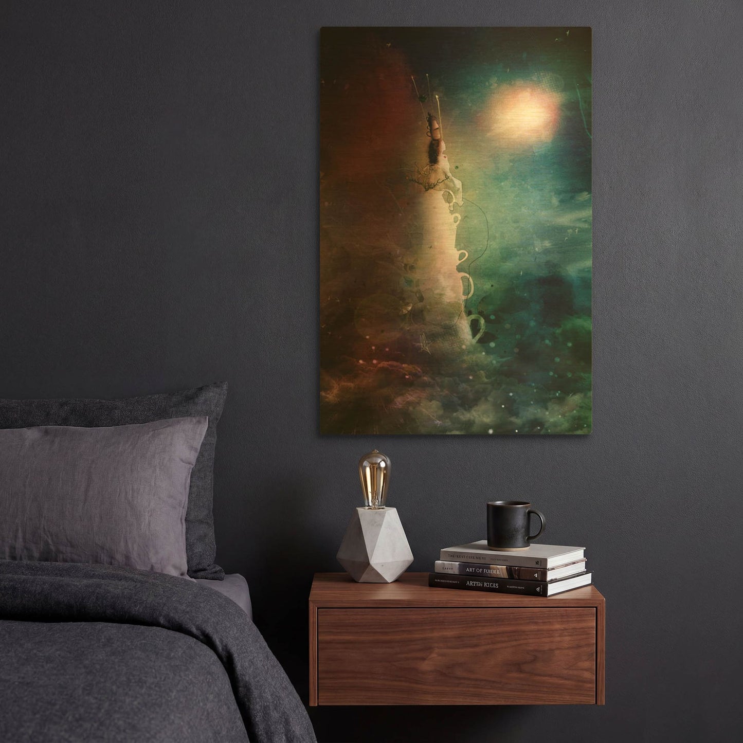 'Ad Infinitum' By Mario Sanchez Nevado Gold Metal Wall Art