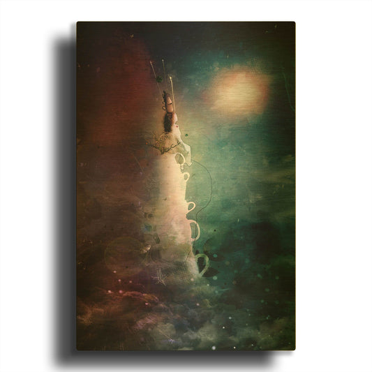 'Ad Infinitum' By Mario Sanchez Nevado Gold Metal Wall Art