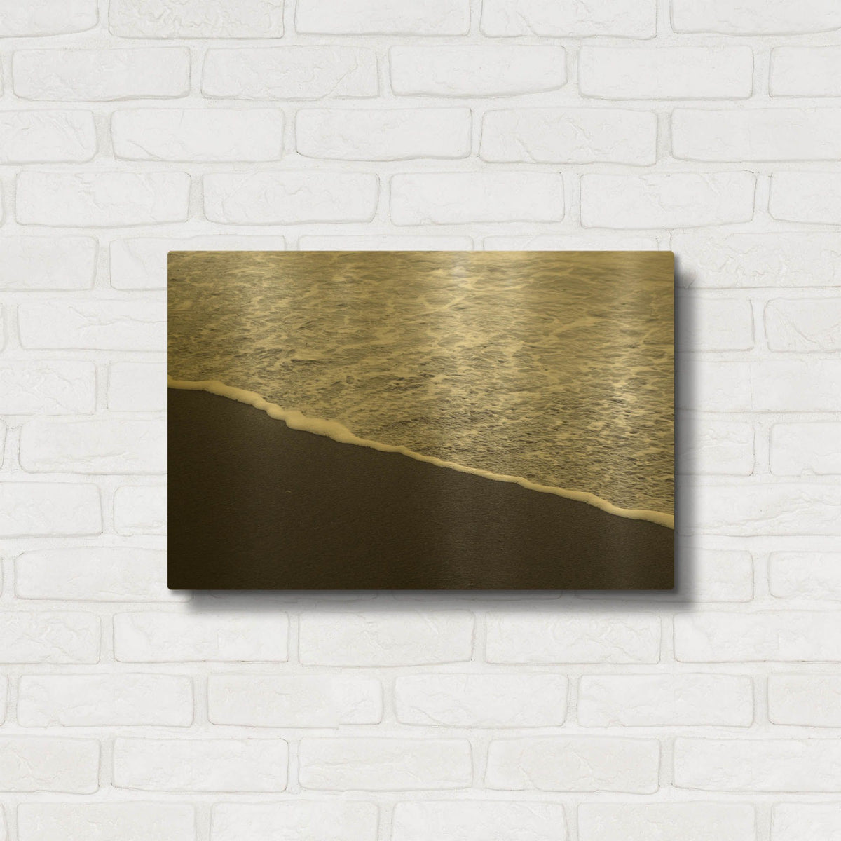 'Black Sand No. 2' By Lisa Zinna Gold Metal Wall Art