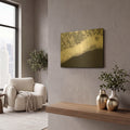 'Black Sand No. 3' By Lisa Zinna Gold Metal Wall Art