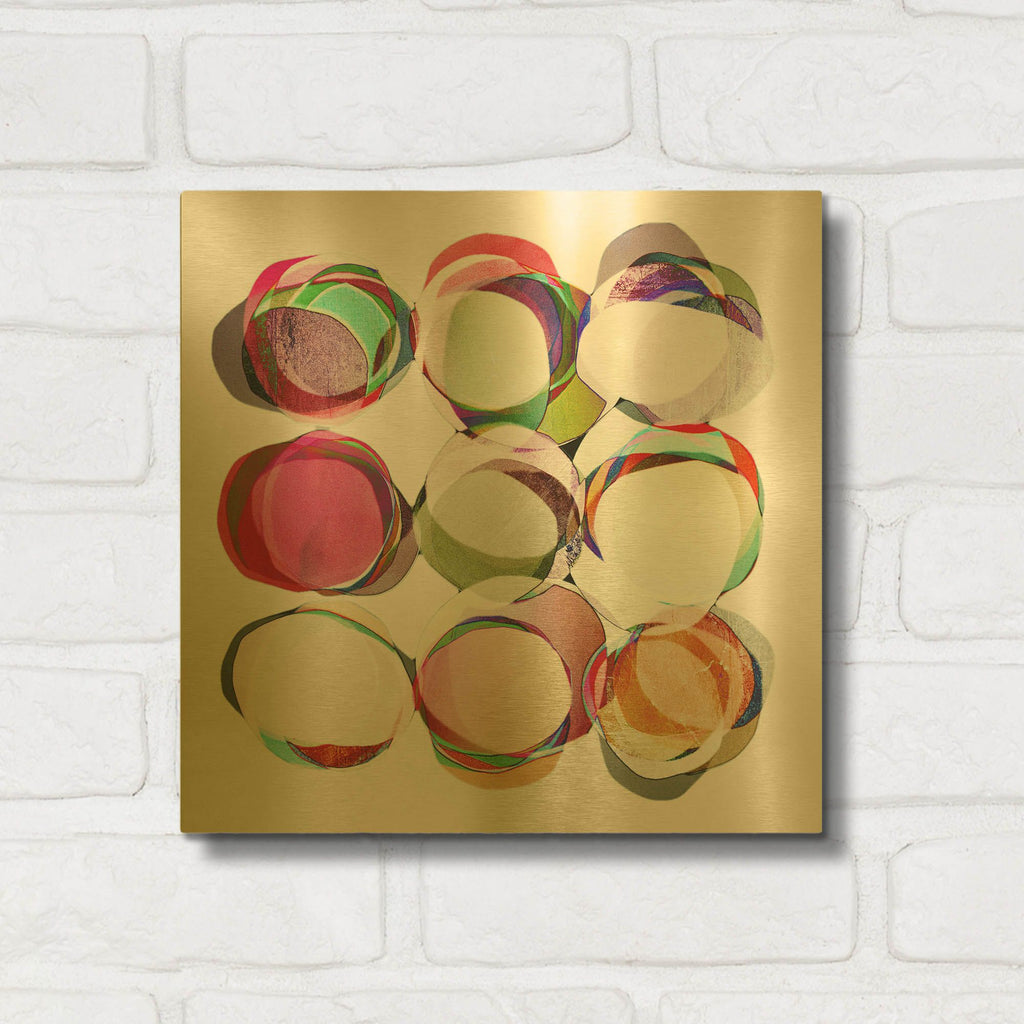 'Complicated' By Lisa Zinna Gold Metal Wall Art