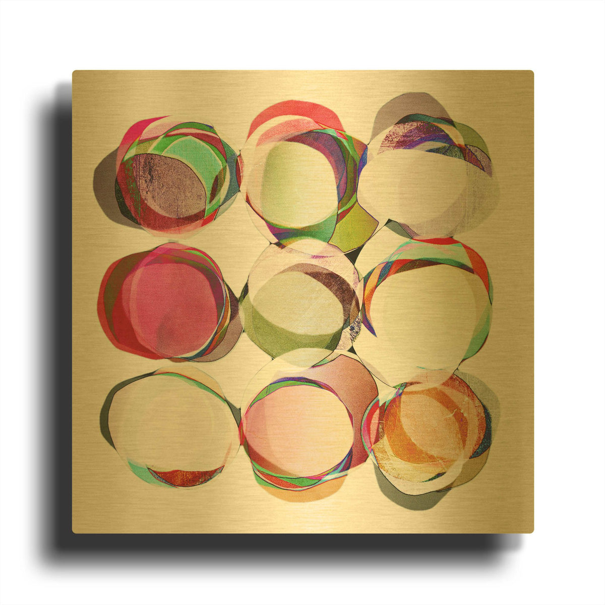 'Complicated' By Lisa Zinna Gold Metal Wall Art