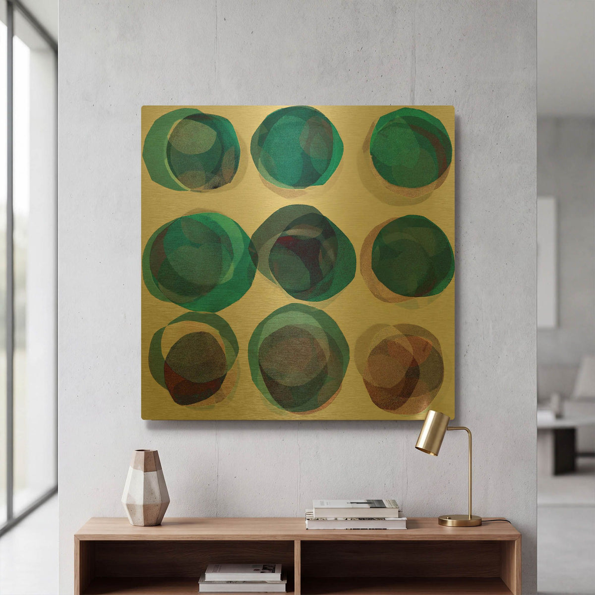 'Fearless' By Lisa Zinna Gold Metal Wall Art