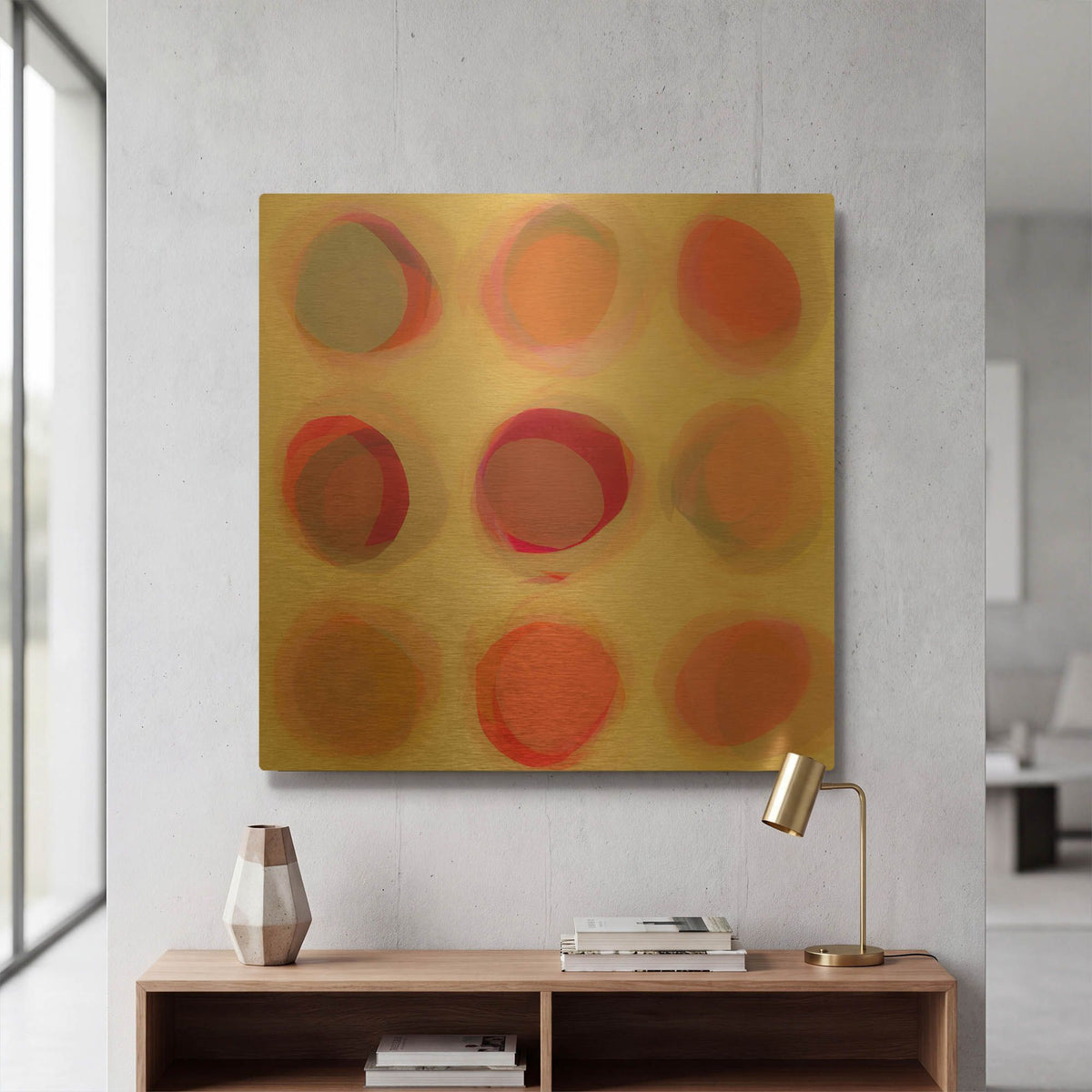 'Happy Go Lucky' By Lisa Zinna Gold Metal Wall Art