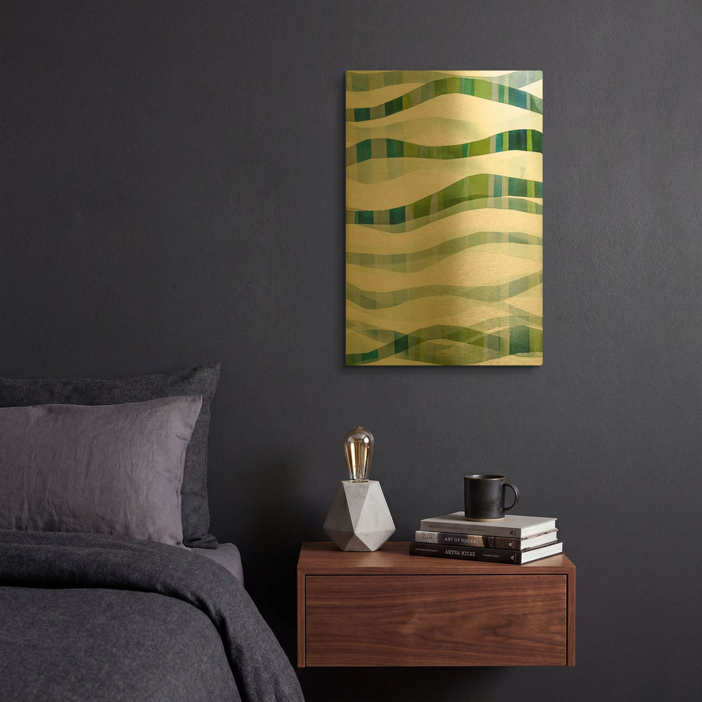 'It Goes In Waves No. 2' By Lisa Zinna Gold Metal Wall Art