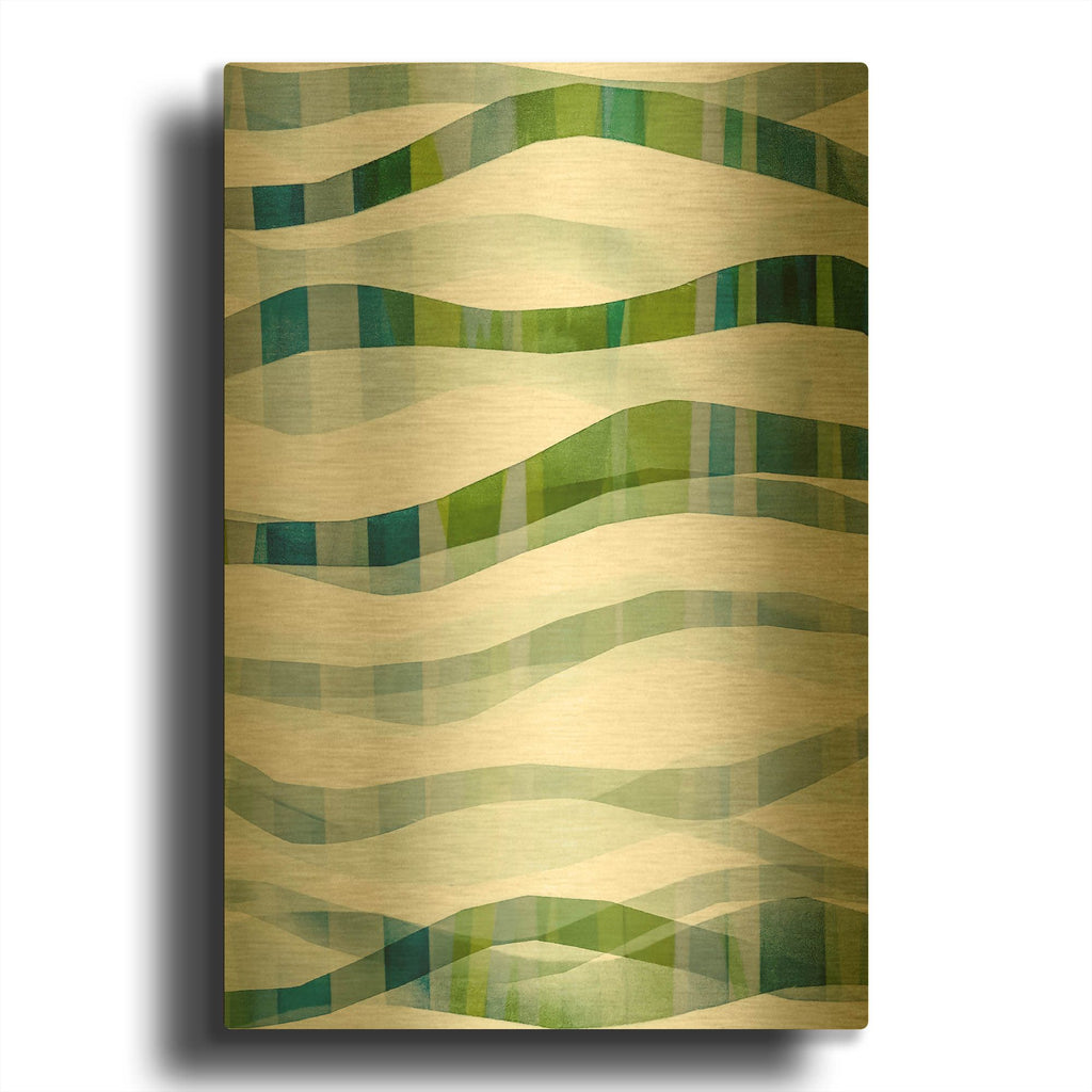 'It Goes In Waves No. 2' By Lisa Zinna Gold Metal Wall Art
