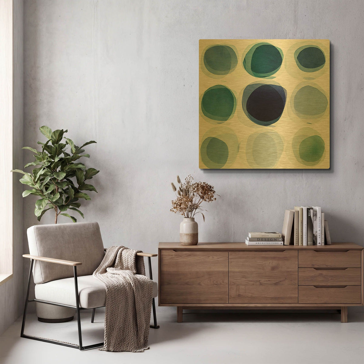 'Stands Out In A Crowd' By Lisa Zinna Gold Metal Wall Art
