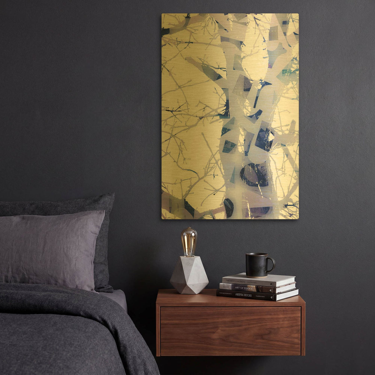 'Can You See Me Now' By Lisa Zinna Gold Metal Wall Art
