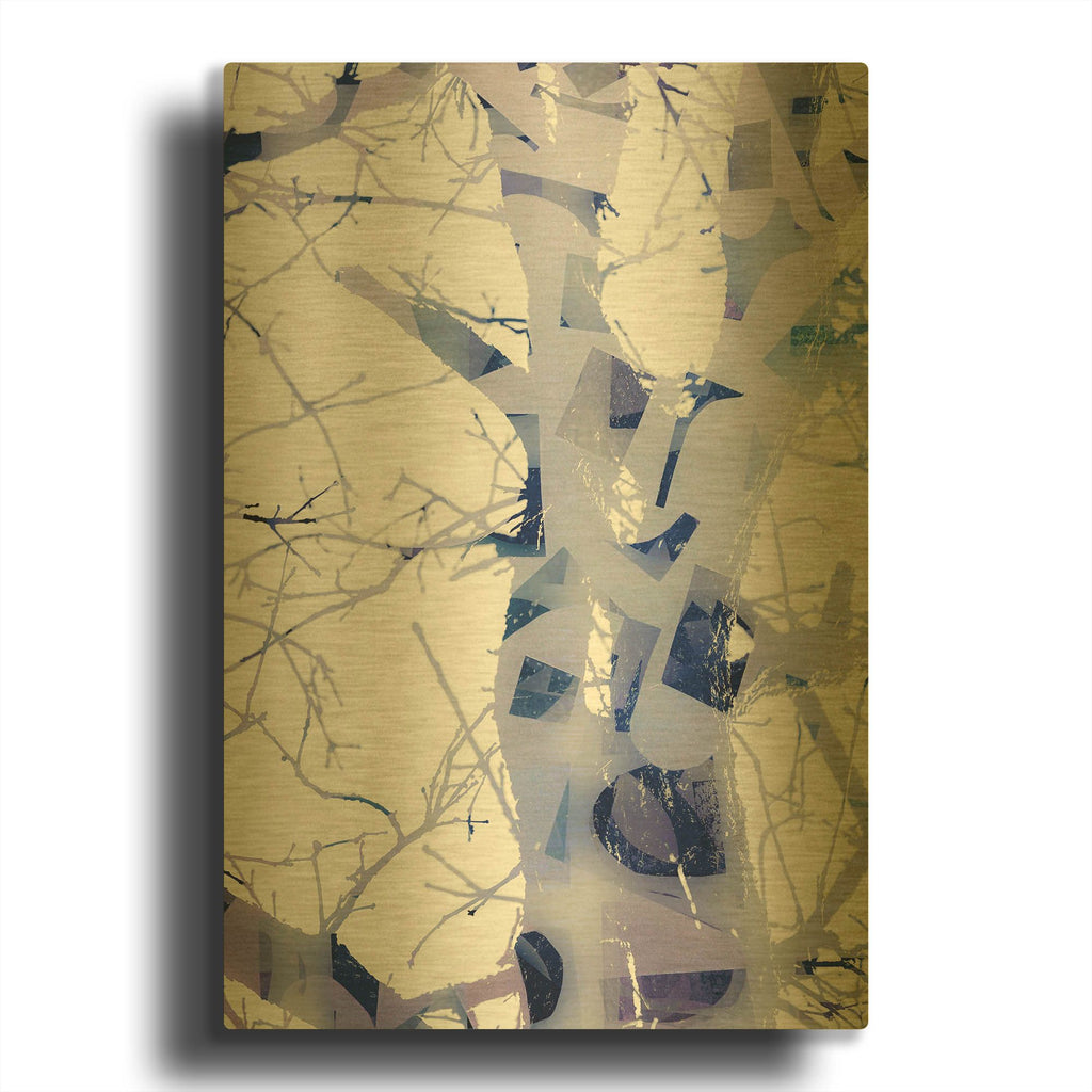 'Can You See Me Now' By Lisa Zinna Gold Metal Wall Art