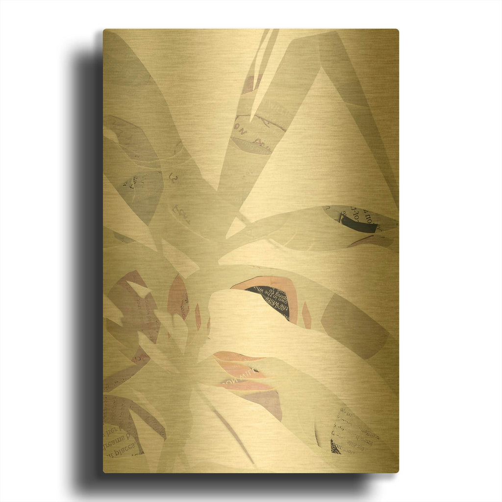 'Inspired By Nature No. 2' By Lisa Zinna Gold Metal Wall Art