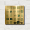 'Hip Squares No. 2' By Lisa Zinna Gold Metal Wall Art