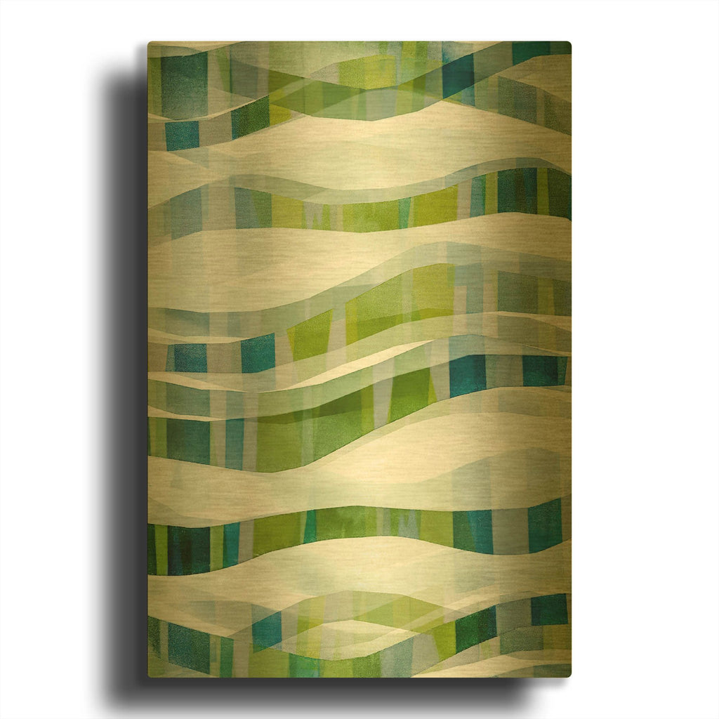 'It Goes In Waves No. 1' By Lisa Zinna Gold Metal Wall Art