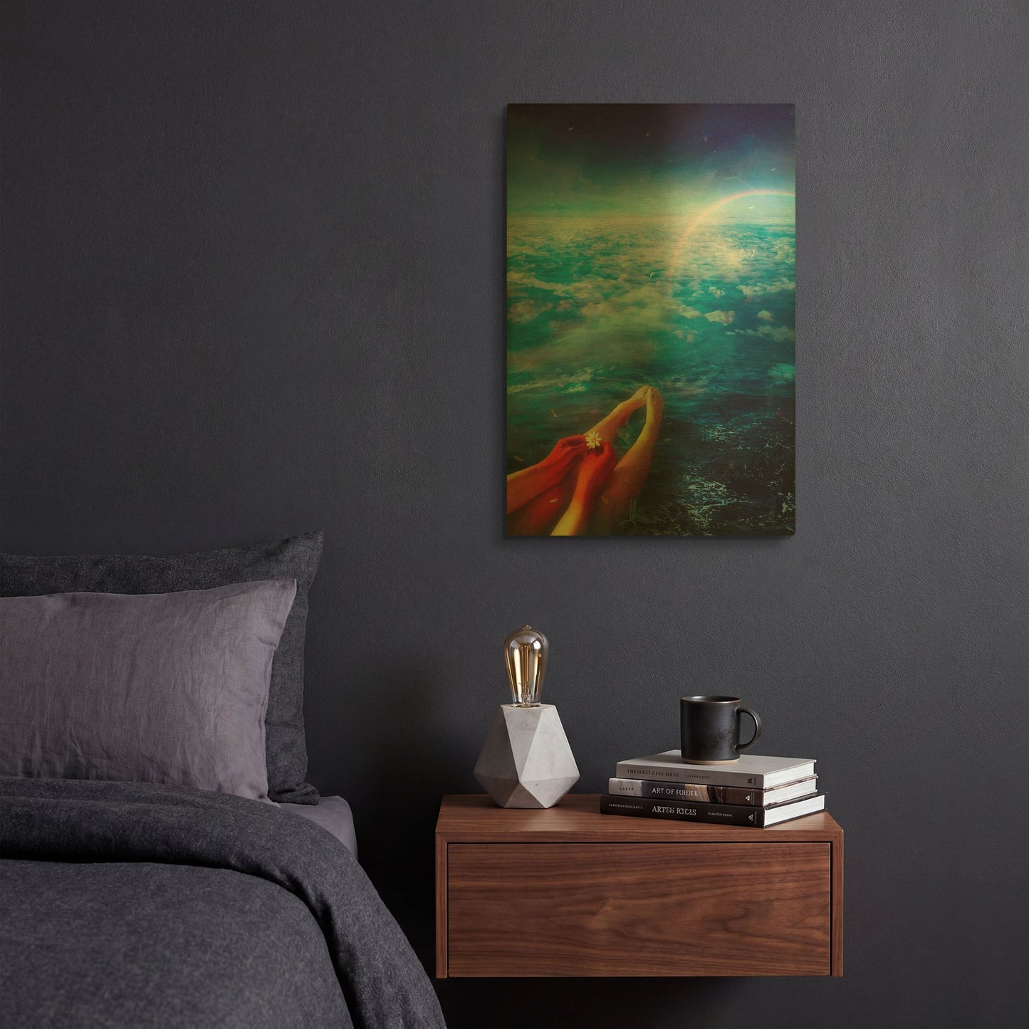 'Again' By Mario Sanchez Nevado Gold Metal Wall Art