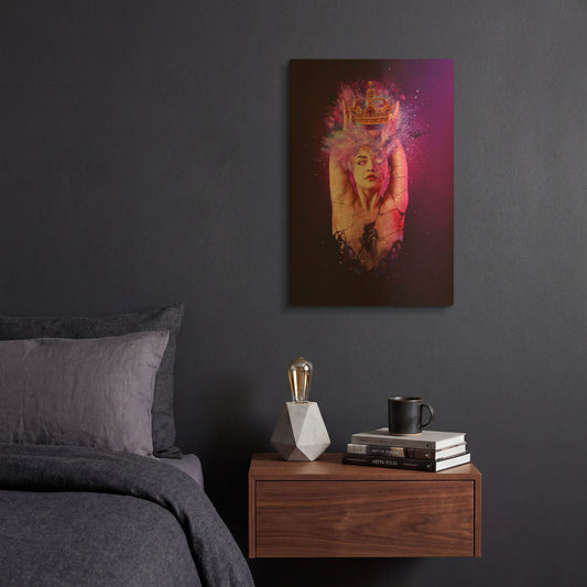 'Pride - Paradise Lost Seven Deadly Sins' By Mario Sanchez Nevado Gold Metal Wall Art