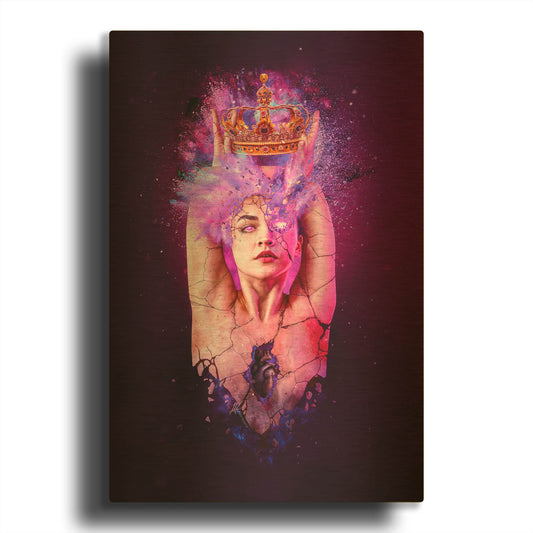 'Pride - Paradise Lost Seven Deadly Sins' By Mario Sanchez Nevado Gold Metal Wall Art