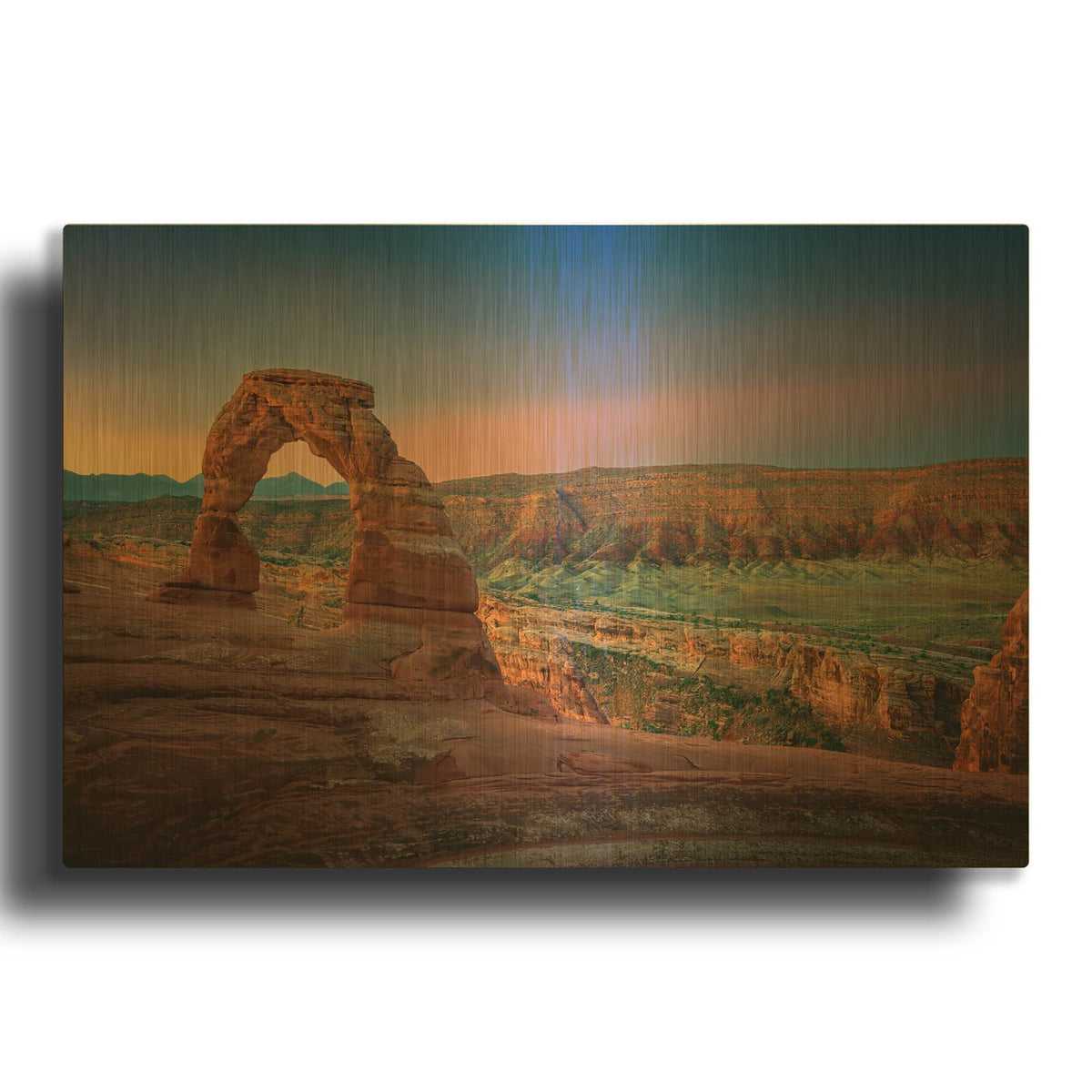 'Delicate Dawn' By Rick Berk Gold Metal Wall Art