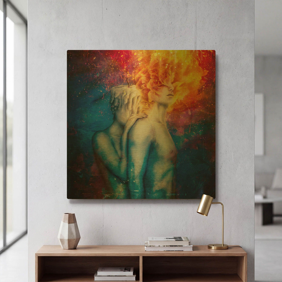 'Almost a Dance' By Mario Sanchez Nevado Gold Metal Wall Art
