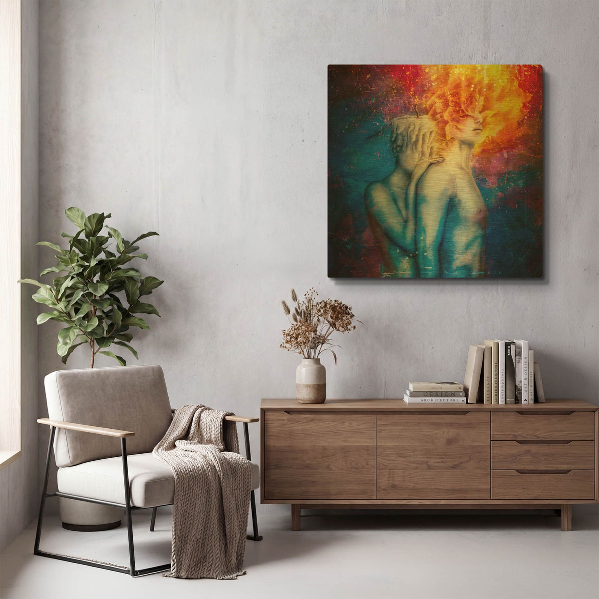'Almost a Dance' By Mario Sanchez Nevado Gold Metal Wall Art