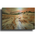 'Winter On The Plain' By Rick Berk Gold Metal Wall Art