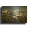 'Spindrifts In The Rockies' By Rick Berk Gold Metal Wall Art