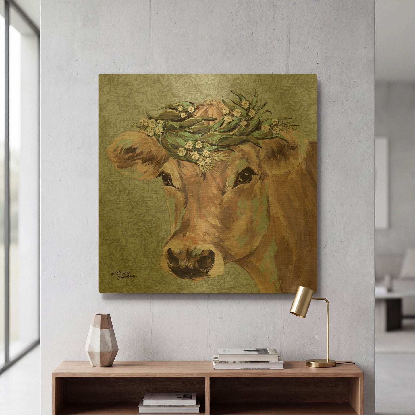 'Josephine' By Michele Norman Gold Metal Wall Art