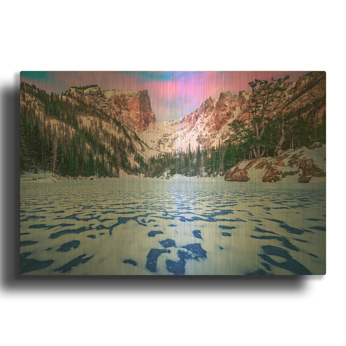 'Frozen Dream' By Rick Berk Gold Metal Wall Art