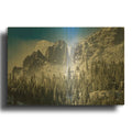 'Peaks Of Winter' By Rick Berk Gold Metal Wall Art