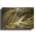 'Rushing Water Over The Upper Falls' By Rick Berk Gold Metal Wall Art