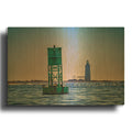 'Buoy And Ram Island Ledge' By Rick Berk Gold Metal Wall Art