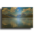 'Lake Mcdonald' By Rick Berk Gold Metal Wall Art