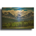 'Mountains Majesty' By Rick Berk Gold Metal Wall Art