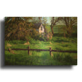 'The House At The Side Of The Road' By Rick Berk Gold Metal Wall Art