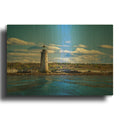 'Ram Island Ledge Light On A Spring Morning' By Rick Berk Gold Metal Wall Art