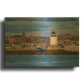 'Morning In Portland Harbor' By Rick Berk Gold Metal Wall Art
