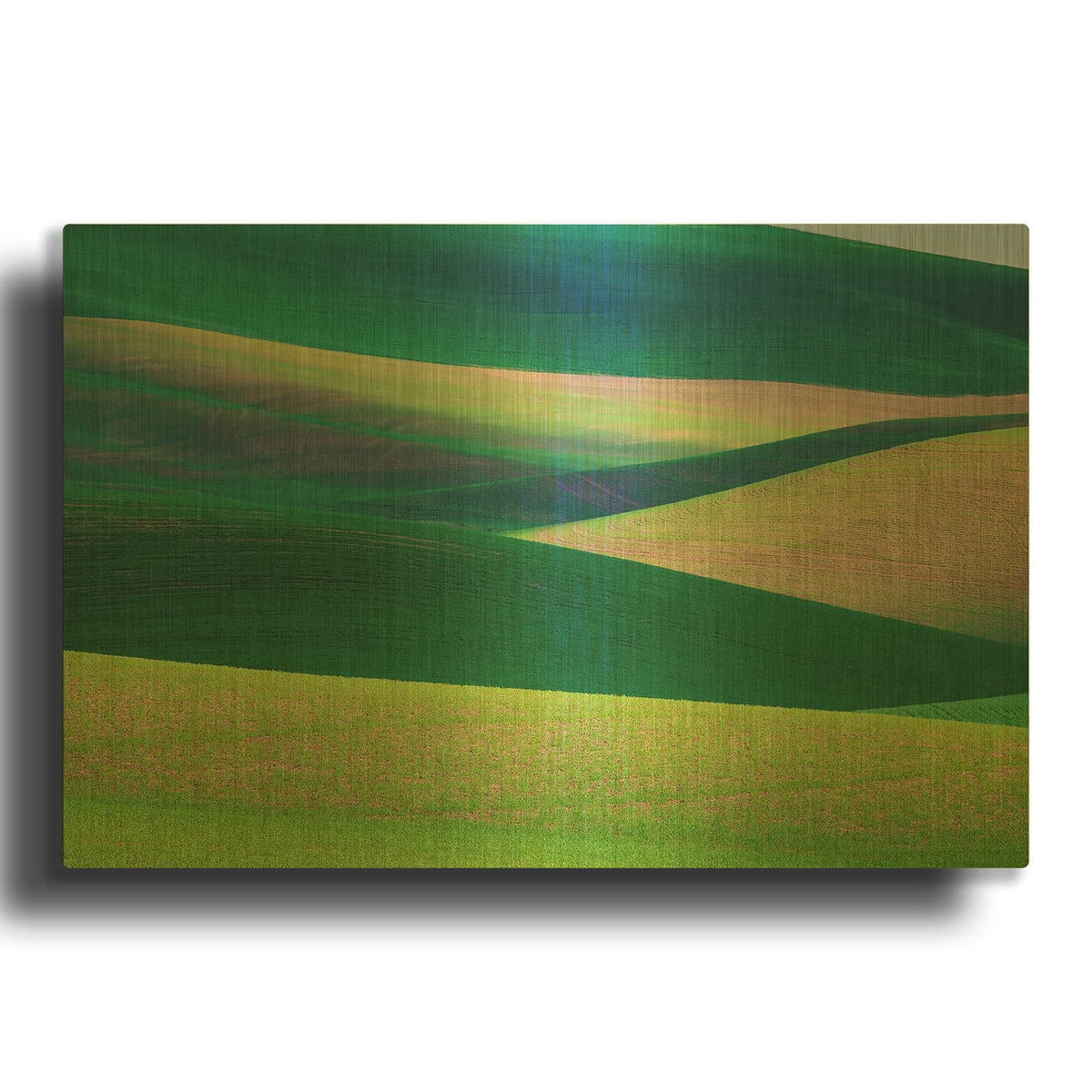 'Palouse Abstract' By Rick Berk Gold Metal Wall Art