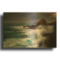 'The Fury Of Casco Bay' By Rick Berk Gold Metal Wall Art