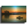 'Twilight In Five Islands Harbor' By Rick Berk Gold Metal Wall Art