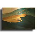 'Great Sand Dunes' By Rick Berk Gold Metal Wall Art