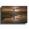 'Twilight At Doubling Point' By Rick Berk Gold Metal Wall Art