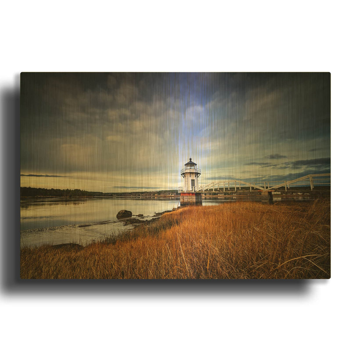 'Morning At Doubling Point' By Rick Berk Gold Metal Wall Art