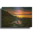 'Sunrise At West Quoddy Head' By Rick Berk Gold Metal Wall Art