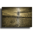 'Doubling Point Black And White' By Rick Berk Gold Metal Wall Art