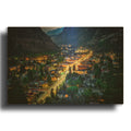 'Evening In Ouray' By Rick Berk Gold Metal Wall Art
