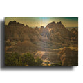 'Badlands VII' By Rick Berk Gold Metal Wall Art