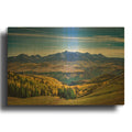 'Wilson Mesa Autumn' By Rick Berk Gold Metal Wall Art