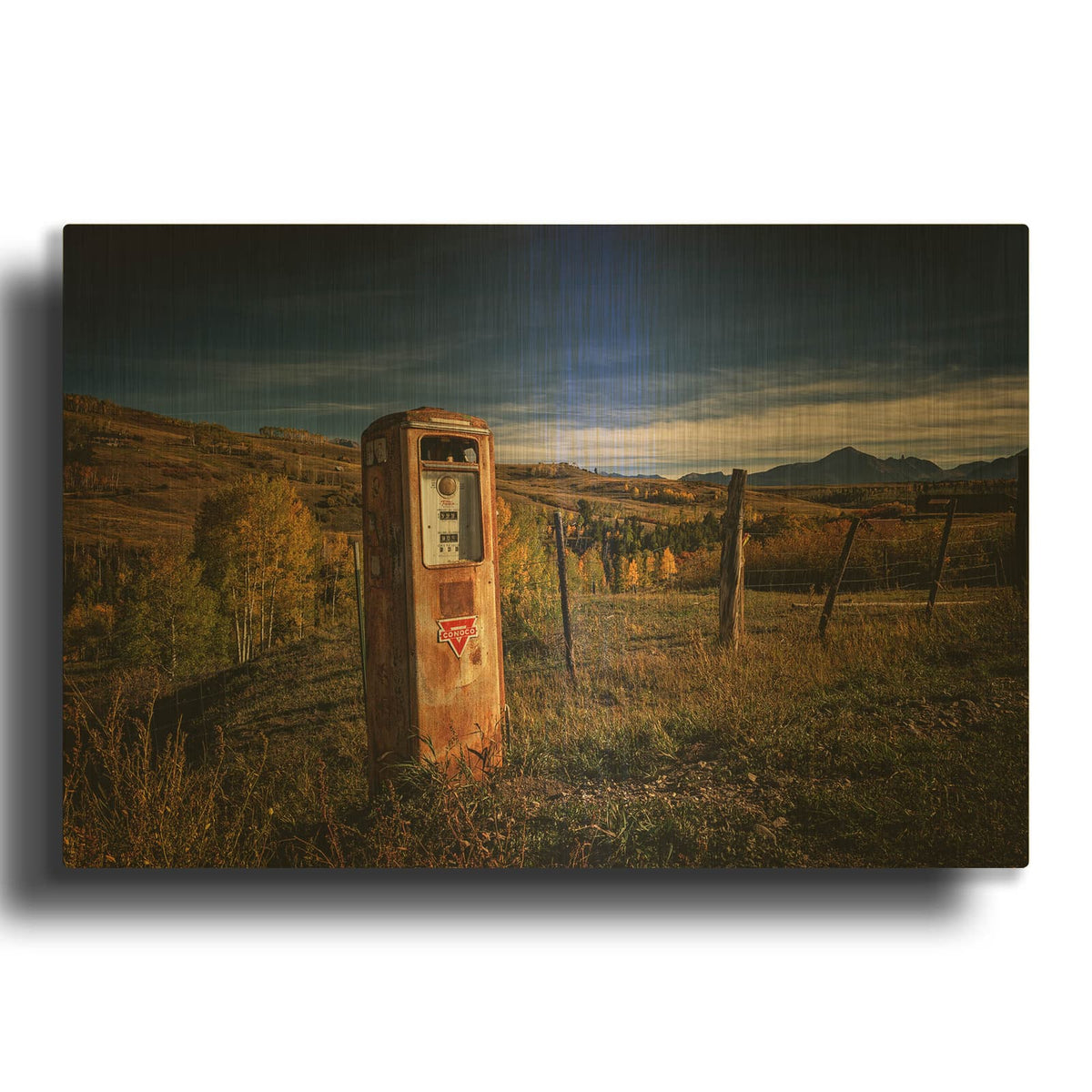 'Running On Empty' By Rick Berk Gold Metal Wall Art